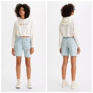Levi’s Silvertab Baggy Shorts Mid Rise Light Wash Size 31 NWT